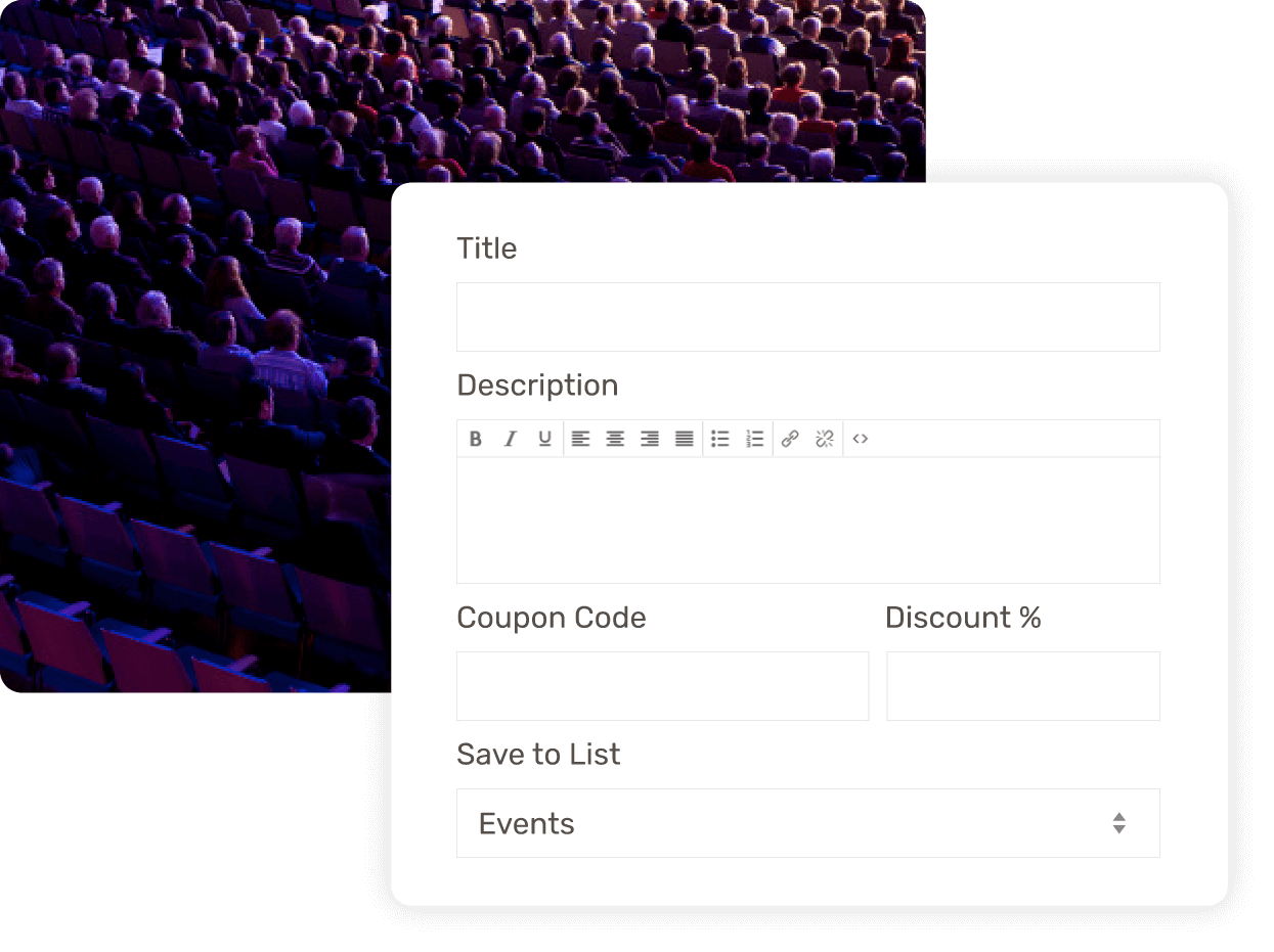 Event categories & event tickets