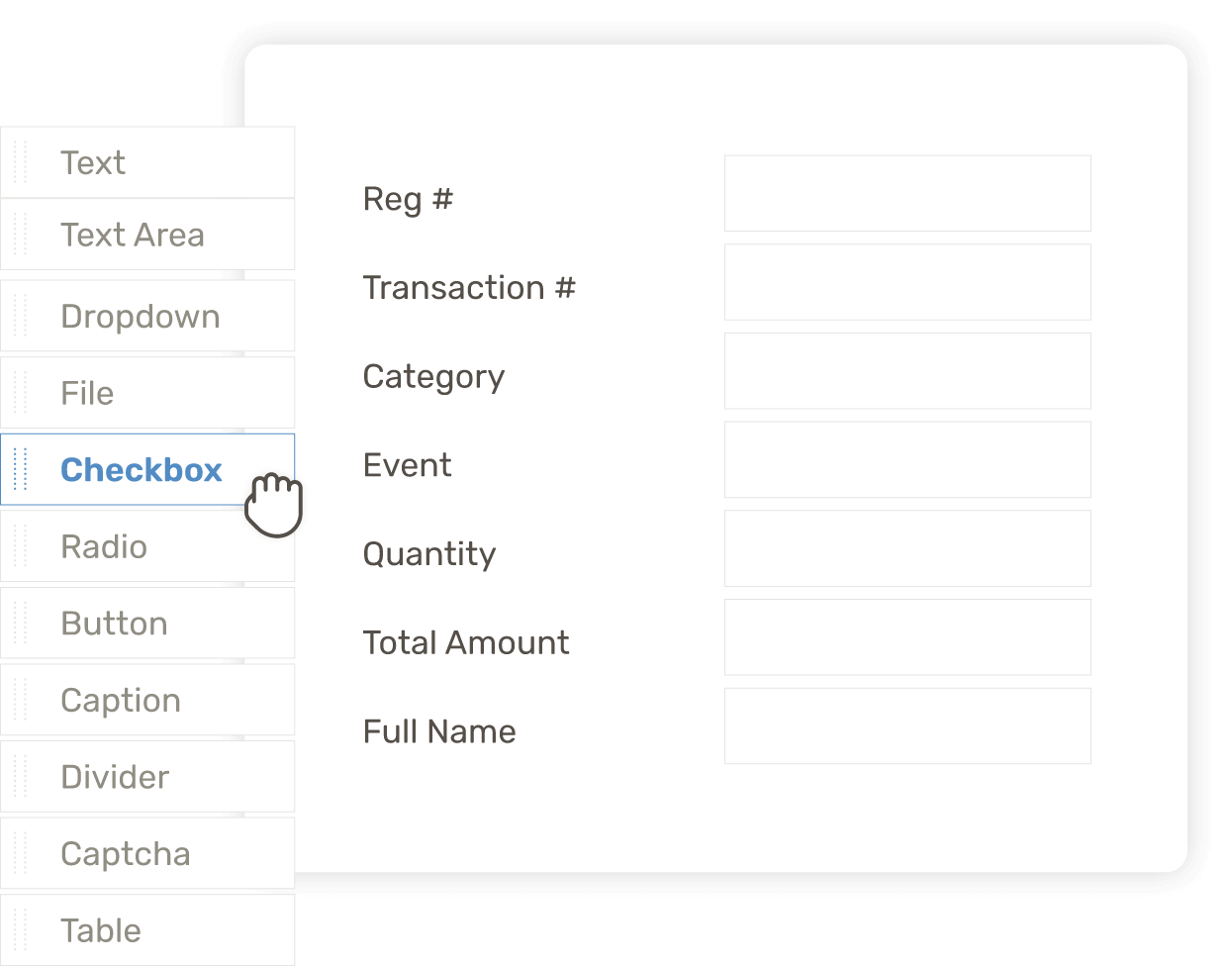 Custom registration forms