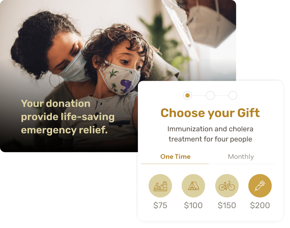 Easily customize donation pages