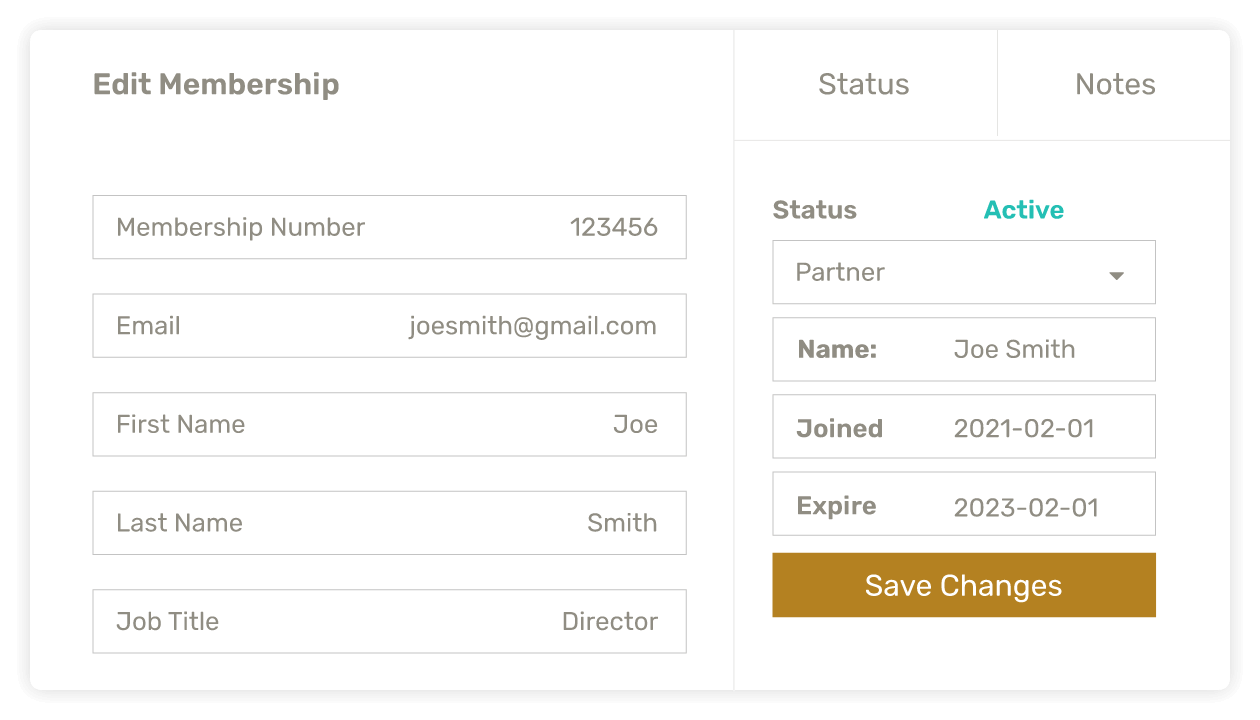 Custom member portals