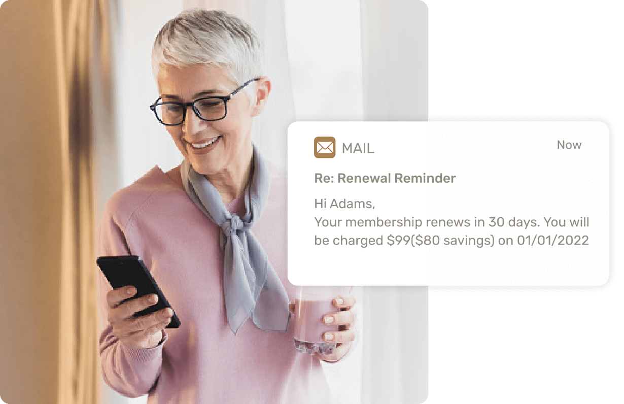 Automated dues renewal & reminders
