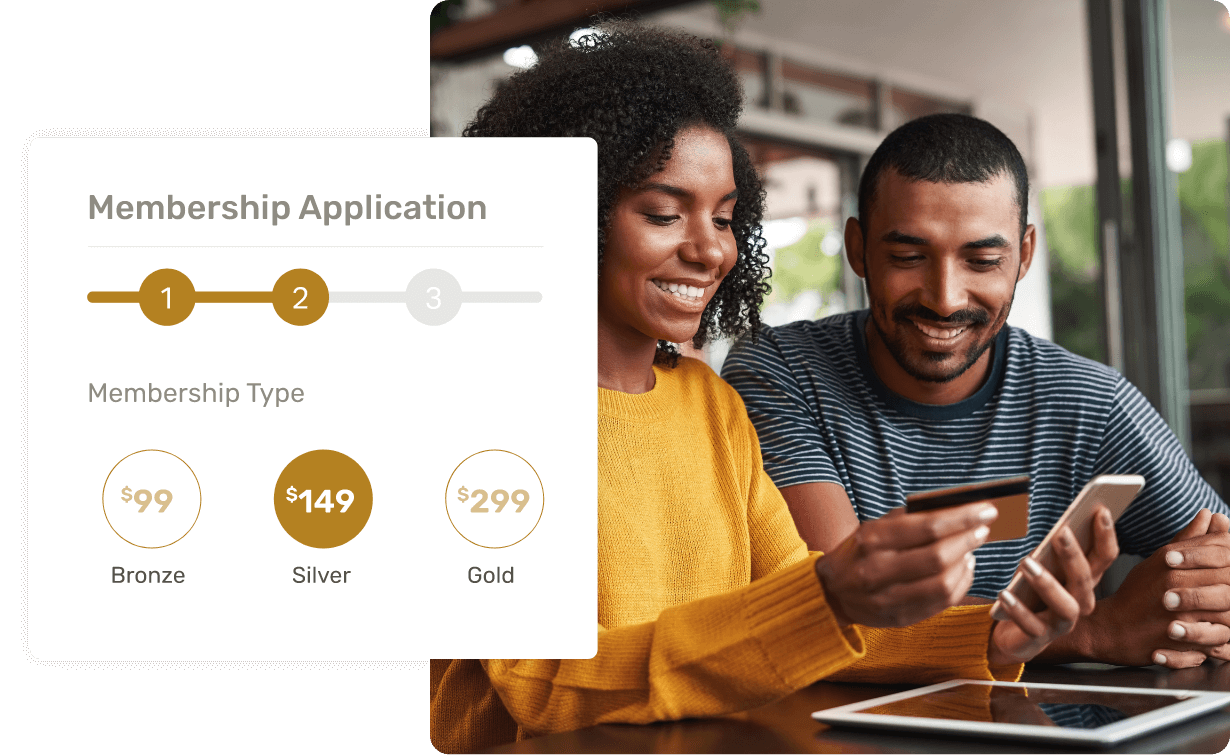 Streamlined member application forms