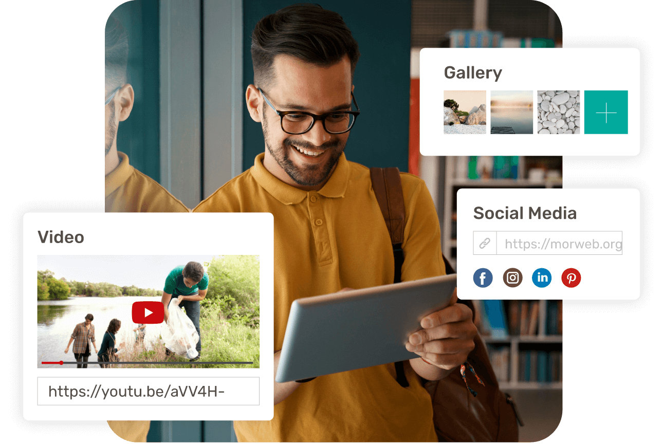 Over 20+ premium widgets and page layouts